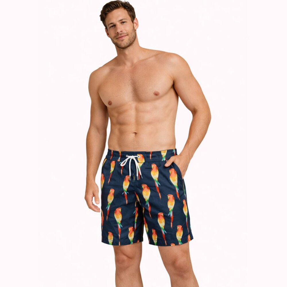 Bonobos Men’s Parrot Printed Board Shorts - Size 32 - Great preowned condition!